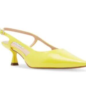 Steve Madden Yellow Patent Legaci Kitten Heels Size 9 (new in box)